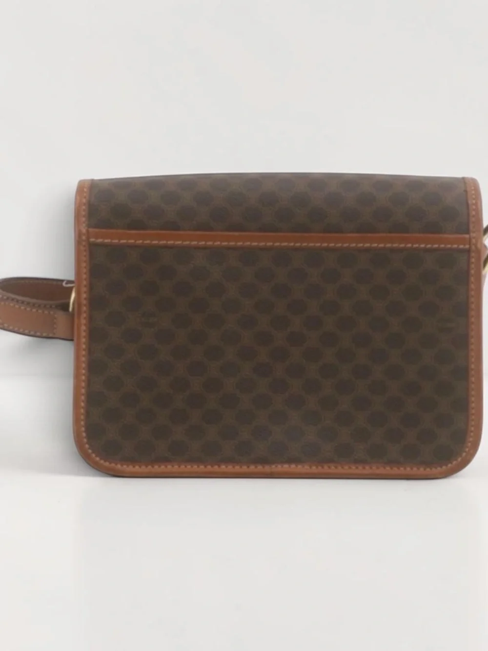 Celine Macadam Ring Flap Crossbody Shoulder Bag